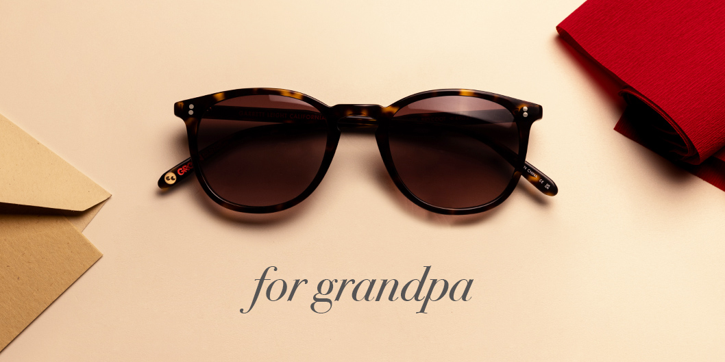 Unique holiday gift idea for grandpa: classic sunglasses