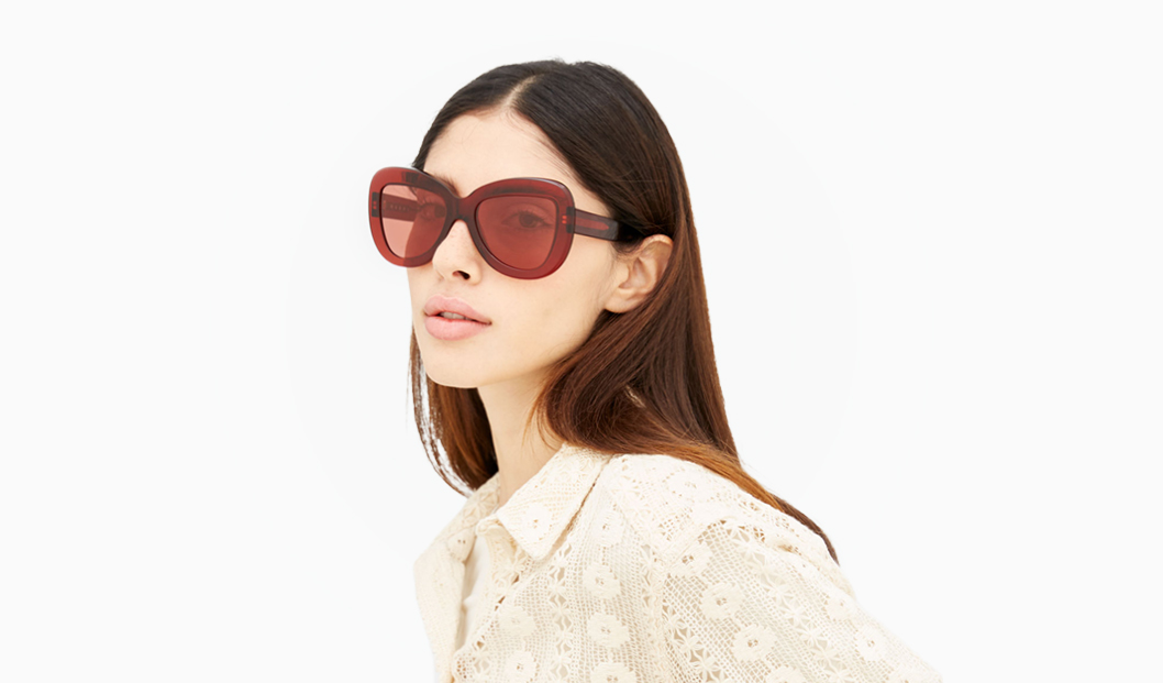 Marni red sunglasses