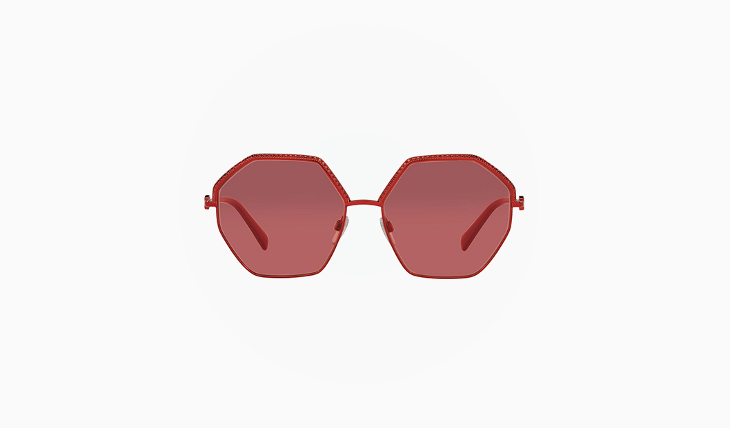 Valentino red tinted sunglasses